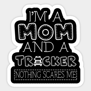 I'm a mom and trucker t shirt for women mother funny gift Sticker